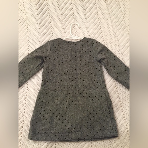 Tweed Baby Gap lined winter gray long sleeve polka dot zipper toddler holiday ❄️ - Picture 4 of 8